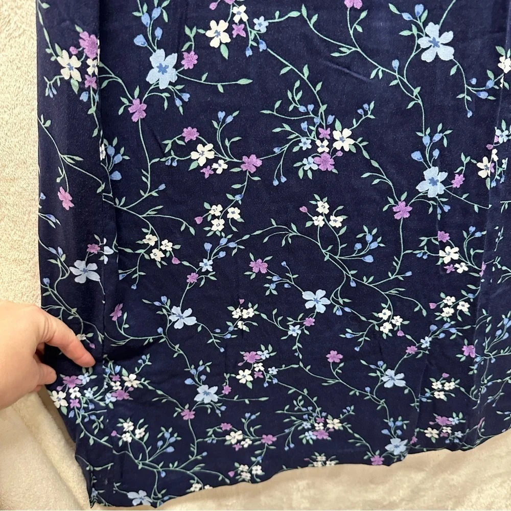 Women’s floral maxi skirt whimsigoth fairy grunge size medium button up
